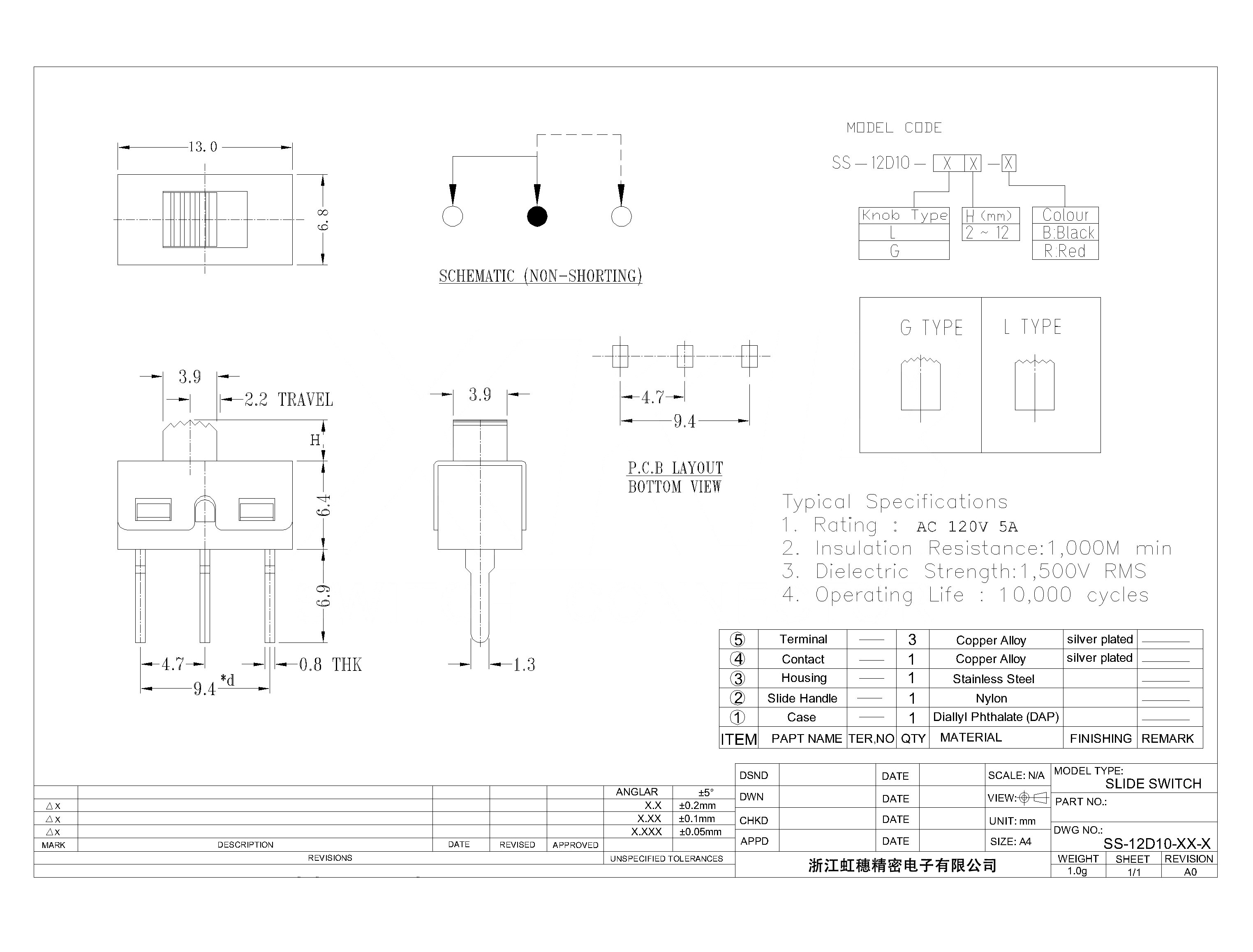 SS-12D10-XX-X